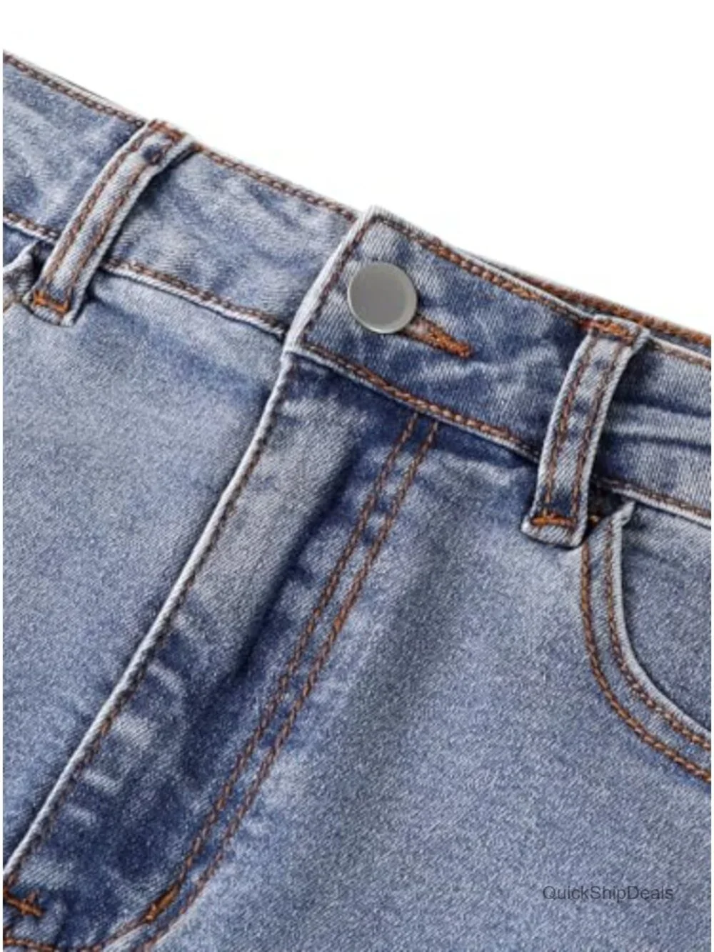 Avanova Women Bow Back Denim Mini Skirt Cute Bodycon Jean Skirt